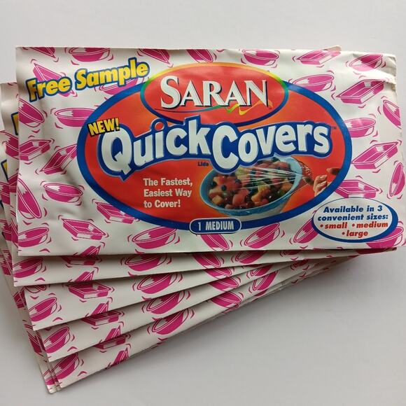 NWT Vintage Saran Quick Covers Medium 7 count - Picture 2 of 4
